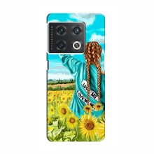 Чехлы для OnePlus 10 Pro - с картинкой (Модные) (AlphaPrint) Девушка на поле - купить на Floy.com.ua