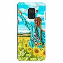Чехлы для Samsung A8, A8 2018, A530F - с картинкой (Модные) (AlphaPrint) Девушка на поле - купить на Floy.com.ua