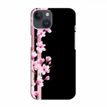 Чехол для iPhone 14 Plus - с принтом (Дизайнерские) (AlphaPrint) Розы на черном - купить на Floy.com.ua