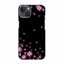Чехол для iPhone 14 Plus - с принтом (Дизайнерские) (AlphaPrint) Розовое цветение - купить на Floy.com.ua