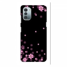 Чехол для Nokia G11 - с принтом (Дизайнерские) (AlphaPrint) Розовое цветение - купить на Floy.com.ua