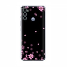Чехол для Motorola MOTO G60 - с принтом (Дизайнерские) (AlphaPrint) Розовое цветение - купить на Floy.com.ua