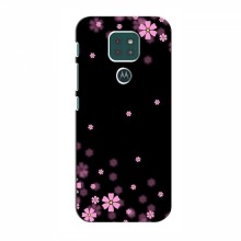 Чехол для Motorola MOTO G9 Play - с принтом (Дизайнерские) (AlphaPrint) Розовое цветение - купить на Floy.com.ua