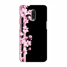 Чехол для OnePlus 6T - с принтом (Дизайнерские) (AlphaPrint) Розы на черном - купить на Floy.com.ua