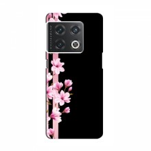 Чехол для OnePlus 10 Pro - с принтом (Дизайнерские) (AlphaPrint) Розы на черном - купить на Floy.com.ua