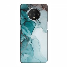 Чехол для OnePlus 7T - с принтом (Дизайнерские) (AlphaPrint) Бирюзовый мрамор - купить на Floy.com.ua