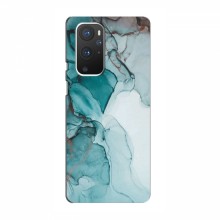 Чехол для OnePlus 9 - с принтом (Дизайнерские) (AlphaPrint) Бирюзовый мрамор - купить на Floy.com.ua