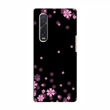 Чехол для OPPO Find X3 Pro - с принтом (Дизайнерские) (AlphaPrint) Розовое цветение - купить на Floy.com.ua