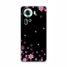 Чехол для OPPO Reno 11 5G - с принтом (Дизайнерские) (AlphaPrint) Розовое цветение - купить на Floy.com.ua