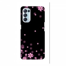 Чехол для OPPO Reno 5 (4G) - с принтом (Дизайнерские) (AlphaPrint) Розовое цветение - купить на Floy.com.ua