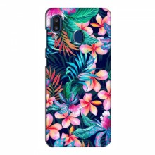Чехол для Samsung Galaxy A20 2019 (A205F) - с принтом (Дизайнерские) (AlphaPrint) Яркие Цветы - купить на Floy.com.ua