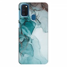 Чехол для Samsung Galaxy M31 - с принтом (Дизайнерские) (AlphaPrint) Бирюзовый мрамор - купить на Floy.com.ua