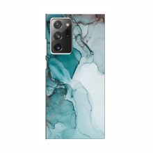 Чехол для Samsung Galaxy Note 20 Ultra - с принтом (Дизайнерские) (AlphaPrint) Бирюзовый мрамор - купить на Floy.com.ua