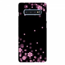 Чехол для Samsung S10 Plus - с принтом (Дизайнерские) (AlphaPrint) Розовое цветение - купить на Floy.com.ua