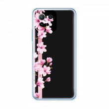 Чехол для Xiaomi 11 Lite 5G - с принтом (Дизайнерские) (AlphaPrint) Розы на черном - купить на Floy.com.ua