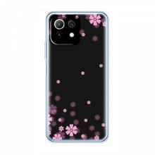 Чехол для Xiaomi 11 Lite 5G - с принтом (Дизайнерские) (AlphaPrint) Розовое цветение - купить на Floy.com.ua