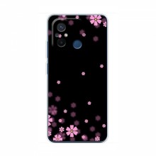 Чехол для Xiaomi POCO C55 - с принтом (Дизайнерские) (AlphaPrint) Розовое цветение - купить на Floy.com.ua