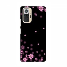 Чехол для Xiaomi Redmi Note 10 5G - с принтом (Дизайнерские) (AlphaPrint) Розовое цветение - купить на Floy.com.ua