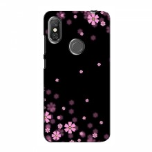 Чехол для Xiaomi Redmi Note 6 Pro - с принтом (Дизайнерские) (AlphaPrint) Розовое цветение - купить на Floy.com.ua