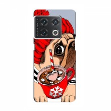 Чехол для OnePlus 10 Pro (AlphaPrint) с печатью (ПРОЗРАЧНЫЙ ФОН) Грустная собака - купить на Floy.com.ua