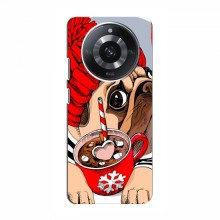 Чехол для RealMe 11 Pro (AlphaPrint) с печатью (ПРОЗРАЧНЫЙ ФОН) Грустная собака - купить на Floy.com.ua