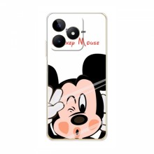 Чехол для RealMe C53 (AlphaPrint) с печатью (ПРОЗРАЧНЫЙ ФОН) Mickey Mouse - купить на Floy.com.ua