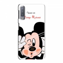 Чехол для Samsung A7-2018, A750 (AlphaPrint) с печатью (ПРОЗРАЧНЫЙ ФОН) Mickey Mouse - купить на Floy.com.ua
