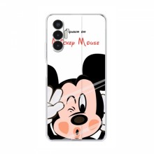Чехол для TECNO POVA 3 (LF7n) (AlphaPrint) с печатью (ПРОЗРАЧНЫЙ ФОН) Mickey Mouse - купить на Floy.com.ua
