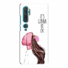 Чехол для Xiaomi Mi 10 Pro (AlphaPrint) с печатью (ПРОЗРАЧНЫЙ ФОН) Девушка в маске - купить на Floy.com.ua