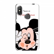 Чехол для Xiaomi Redmi Note 6 Pro (AlphaPrint) с печатью (ПРОЗРАЧНЫЙ ФОН) Mickey Mouse - купить на Floy.com.ua