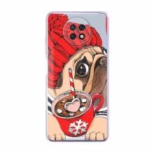 Чехол для Xiaomi Redmi Note 9T (AlphaPrint) с печатью (ПРОЗРАЧНЫЙ ФОН) Грустная собака - купить на Floy.com.ua