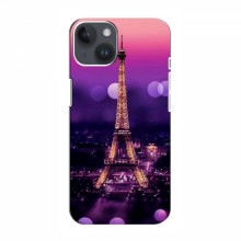 Чехол для iPhone 14 Plus (AlphaPrint) с печатью (ТОП продаж) Париж - Башня - купить на Floy.com.ua