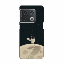 Чехол для OnePlus 10 Pro (AlphaPrint) с печатью (ТОП продаж) Космонавт на луне - купить на Floy.com.ua