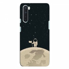 Чехол для OnePlus Nord (AlphaPrint) с печатью (ТОП продаж) Космонавт на луне - купить на Floy.com.ua