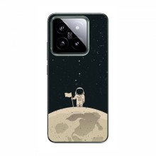 Чехол для Xiaomi 14 Pro (AlphaPrint) с печатью (ТОП продаж) Космонавт на луне - купить на Floy.com.ua