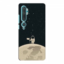Чехол для Xiaomi Mi 10 (AlphaPrint) с печатью (ТОП продаж) Космонавт на луне - купить на Floy.com.ua