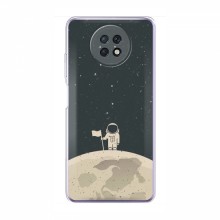 Чехол для Xiaomi Redmi Note 9T (AlphaPrint) с печатью (ТОП продаж) Космонавт на луне - купить на Floy.com.ua