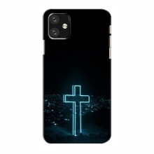 Чехол для iPhone 11 - (Христианские) (AlphaPrint) Крест-синий - купить на Floy.com.ua