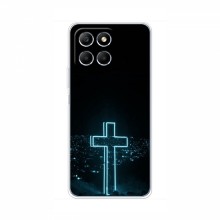 Чехол для Huawei Honor X6a - (Христианские) (AlphaPrint) Крест-синий - купить на Floy.com.ua