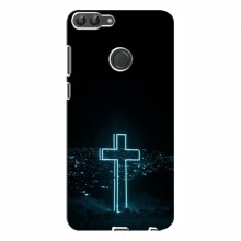 Чехол для Huawei P Smart - (Христианские) (AlphaPrint) Крест-синий - купить на Floy.com.ua