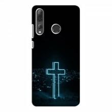 Чехол с принтом (Христианские) для Huawei P Smart Plus 2019 (AlphaPrint) Крест-синий - купить на Floy.com.ua