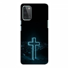 Чехол для OnePlus 8T - (Христианские) (AlphaPrint) Крест-синий - купить на Floy.com.ua