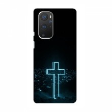 Чехол для OnePlus 9 - (Христианские) (AlphaPrint) Крест-синий - купить на Floy.com.ua
