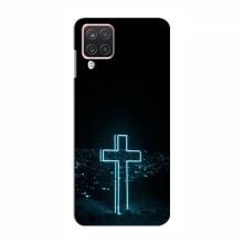 Чехол для Samsung Galaxy A12 (2021) - (Христианские) (AlphaPrint) Крест-синий - купить на Floy.com.ua