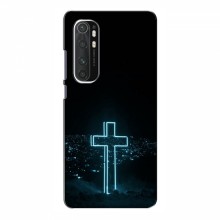 Чехол для Xiaomi Mi Note 10 Lite - (Христианские) (AlphaPrint) Крест-синий - купить на Floy.com.ua