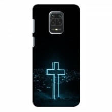 Чехол для Xiaomi Redmi 10X - (Христианские) (AlphaPrint) Крест-синий - купить на Floy.com.ua
