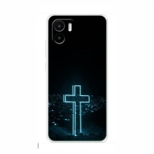 Чехол для Xiaomi Redmi A1 - (Христианские) (AlphaPrint) Крест-синий - купить на Floy.com.ua