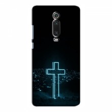 Чехол для Xiaomi Mi 9T Pro - (Христианские) (AlphaPrint) Крест-синий - купить на Floy.com.ua