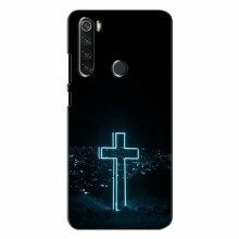 Чехол для Xiaomi Redmi Note 8 - (Христианские) (AlphaPrint) Крест-синий - купить на Floy.com.ua