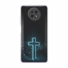 Чехол для Xiaomi Redmi Note 9T - (Христианские) (AlphaPrint) Крест-синий - купить на Floy.com.ua
